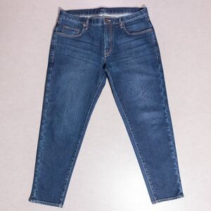 Proper Cloth Japanese 12oz Dark Wash Indigo Stretch Denim Jeans Men's 34x28